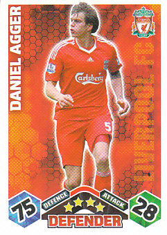 Daniel Agger Liverpool 2009/10 Topps Match Attax #184